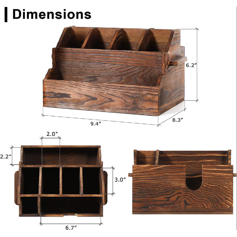 Loon Peak® Caycen Wood Rectangle Flatware Caddy - Wayfair Canada